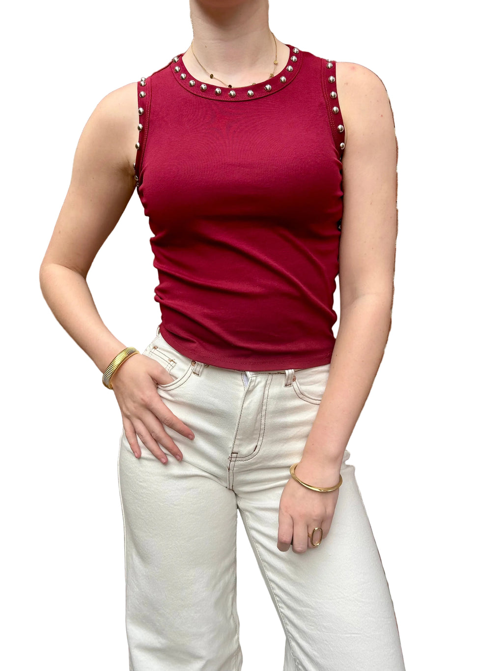 Studs Tank Top