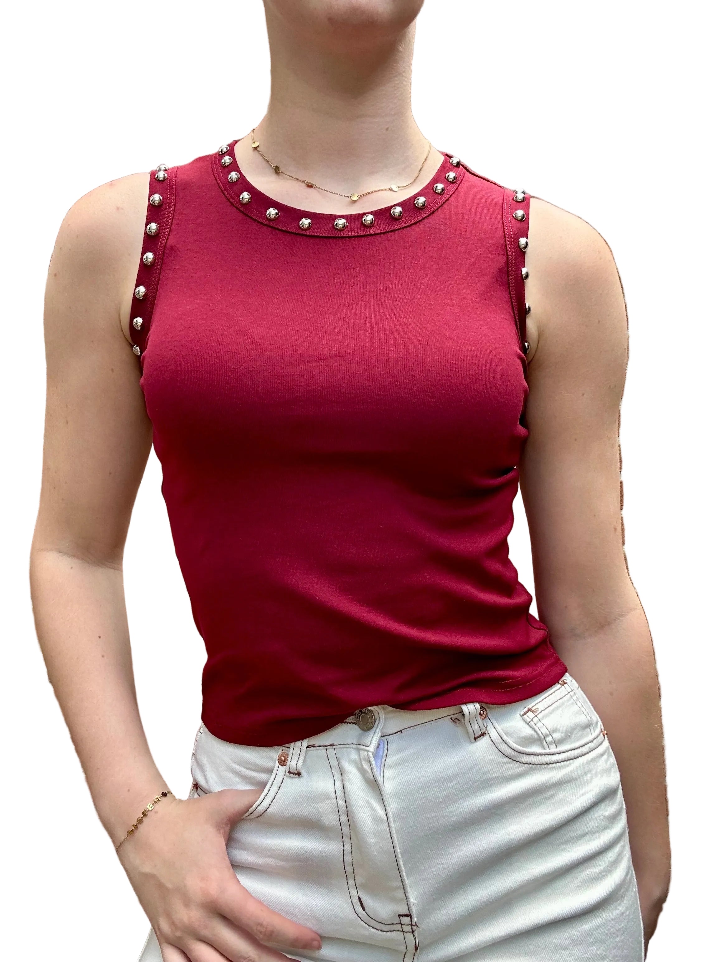 Studs Tank Top